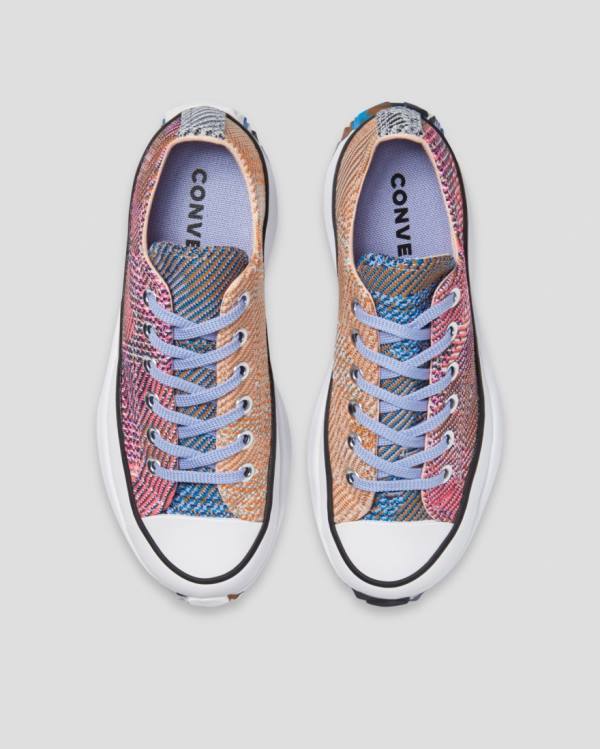 Tenis Cano Baixo Converse Run Star Hike Knit Print Laranja Rosa | CV-267EKP