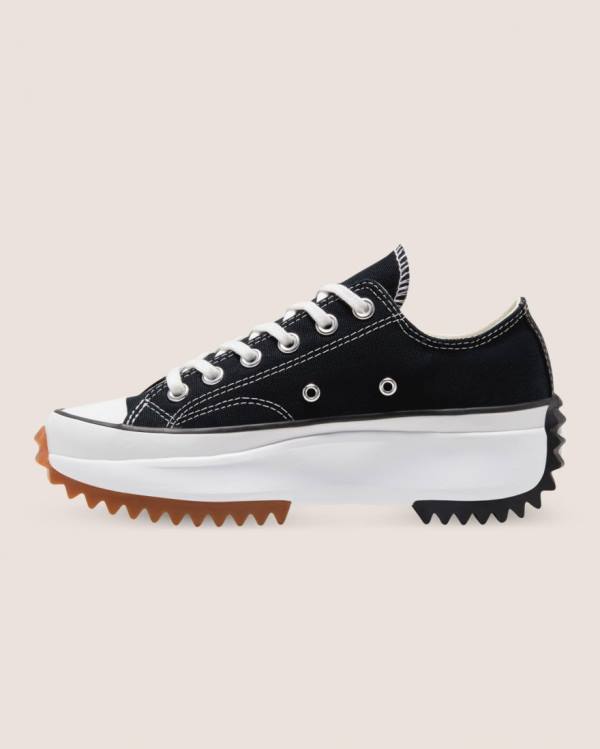 Tenis Cano Baixo Converse Run Star Hike Lona Pretas | CV-608GAN