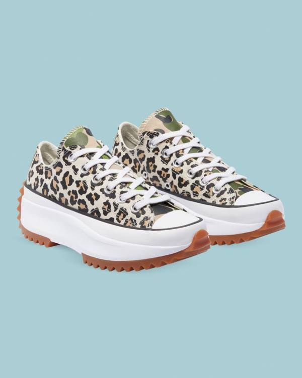 Tenis Cano Baixo Converse Run Star Hike Wild Archive Leopardo | CV-658DXP