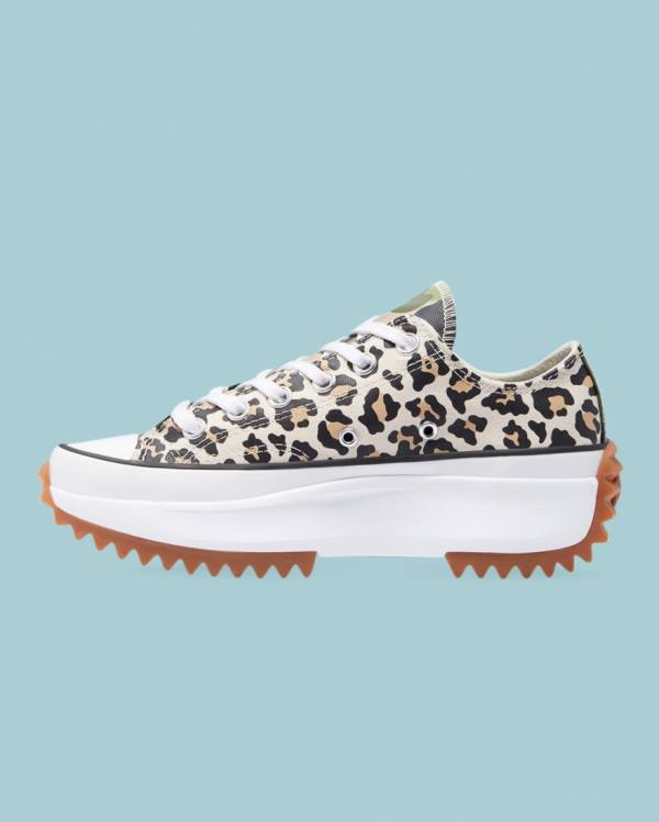 Tenis Cano Baixo Converse Run Star Hike Wild Archive Leopardo | CV-658DXP