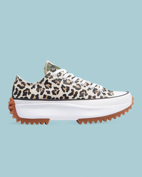 Tenis Cano Baixo Converse Run Star Hike Wild Archive Leopardo | CV-658DXP