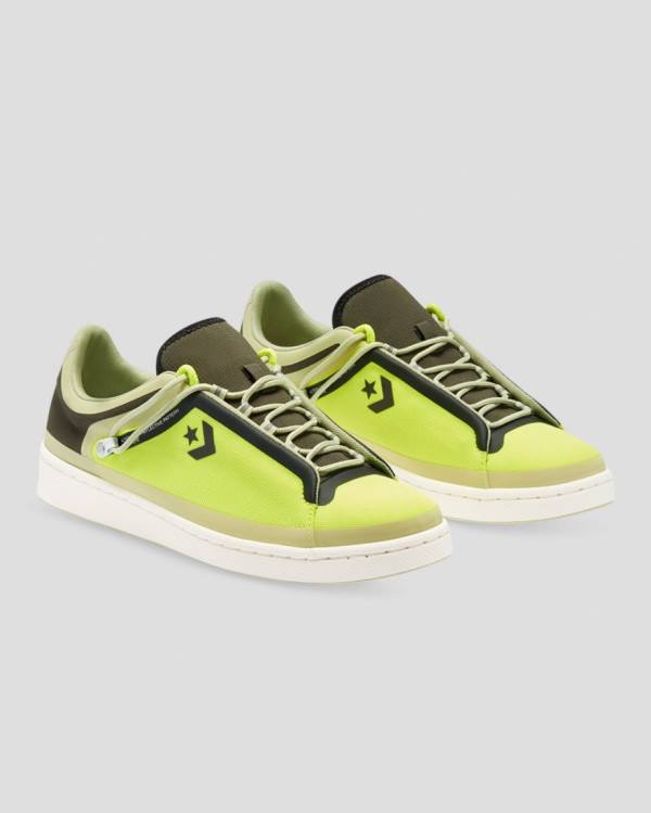 Tenis Cano Baixo Converse Seam Tape Pro Couro Verdes | CV-243ZXT