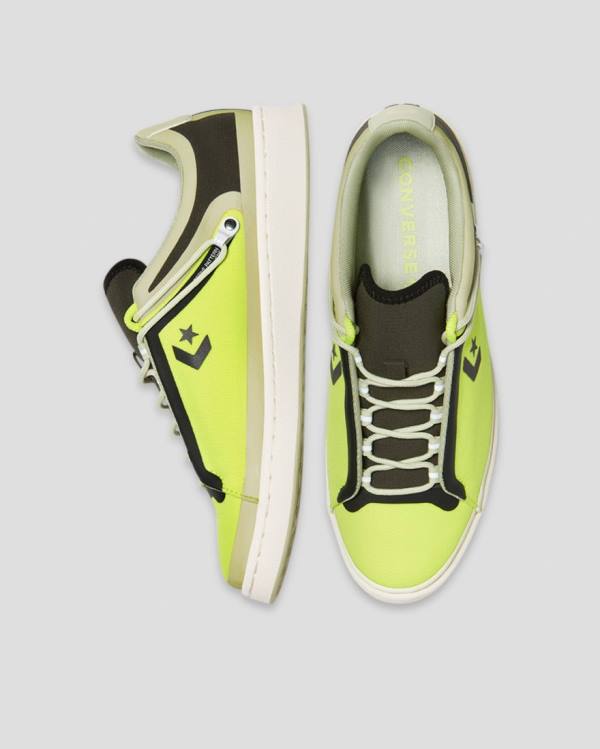 Tenis Cano Baixo Converse Seam Tape Pro Couro Verdes | CV-243ZXT