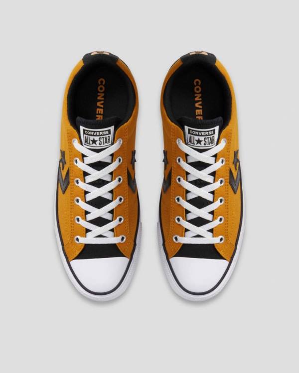 Tenis Cano Baixo Converse Star Player Amarelas Pretas | CV-472VOX