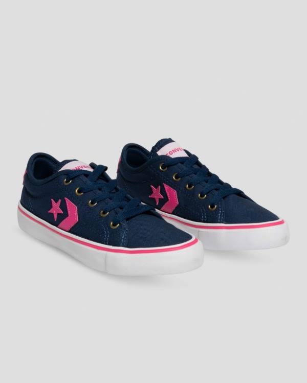 Tenis Cano Baixo Converse Star Replay Azuis Rosa | CV-643XPS