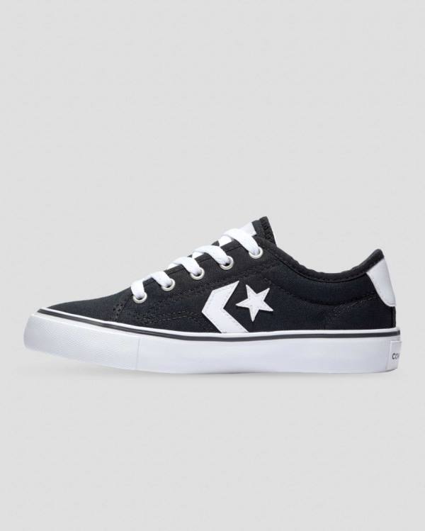 Tenis Cano Baixo Converse Star Replay Webbed Lona Pretas | CV-651QOH