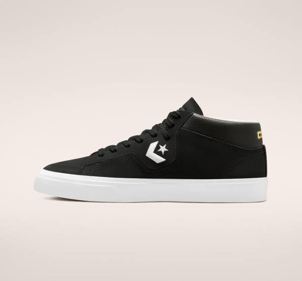 Tenis Skate Converse CONS Louie Lopez Pro Medio Pretas Branco | CV-730CNU