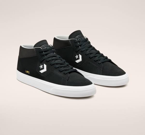 Tenis Skate Converse CONS Louie Lopez Pro Medio Pretas Branco | CV-730CNU