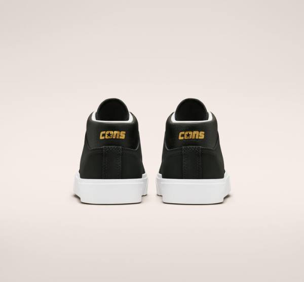 Tenis Skate Converse CONS Louie Lopez Pro Medio Pretas Branco | CV-730CNU