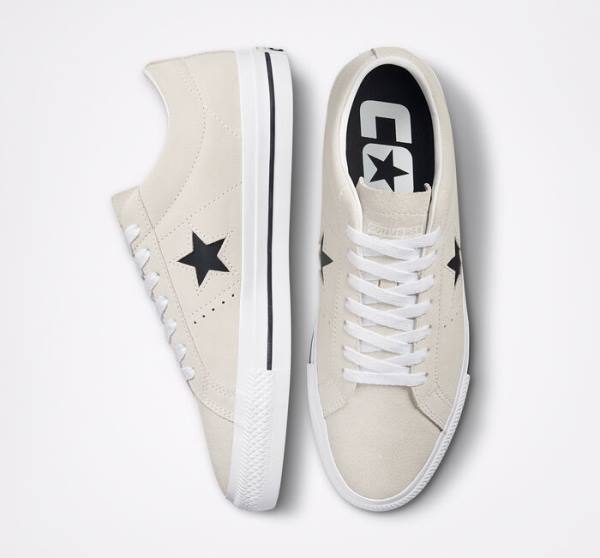 Tenis Skate Converse CONS One Star Pro Camurça Branco Pretas | CV-631IVZ