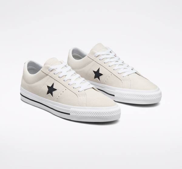 Tenis Skate Converse CONS One Star Pro Camurça Branco Pretas | CV-631IVZ