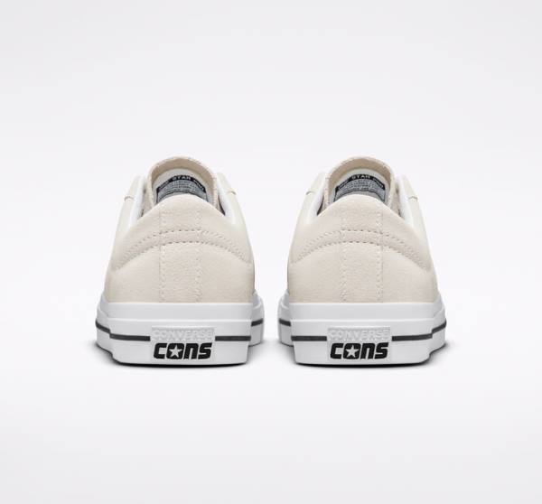 Tenis Skate Converse CONS One Star Pro Camurça Branco Pretas | CV-631IVZ